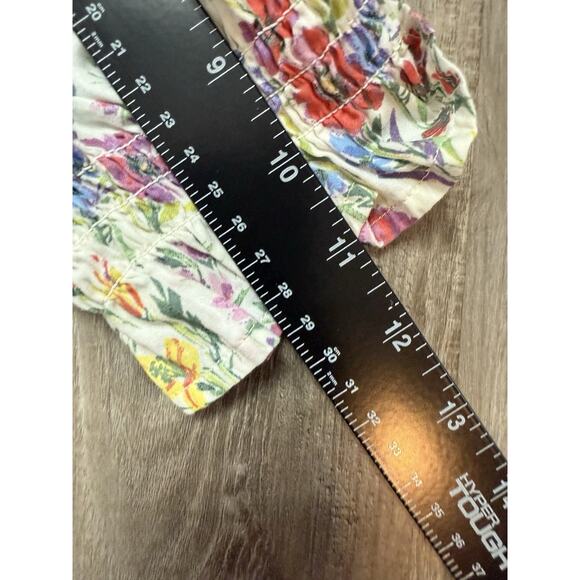 Woman Gap Puff Sleeve Shirt Floral Size Small - Picture 7 of 7